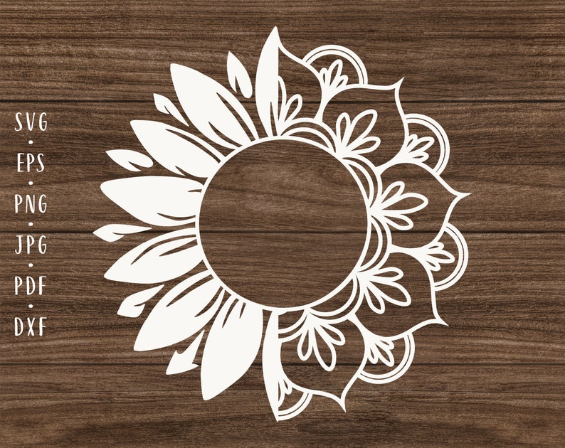 Download Sunflower mandala svg Floral mandala svg Sunflower cut ...