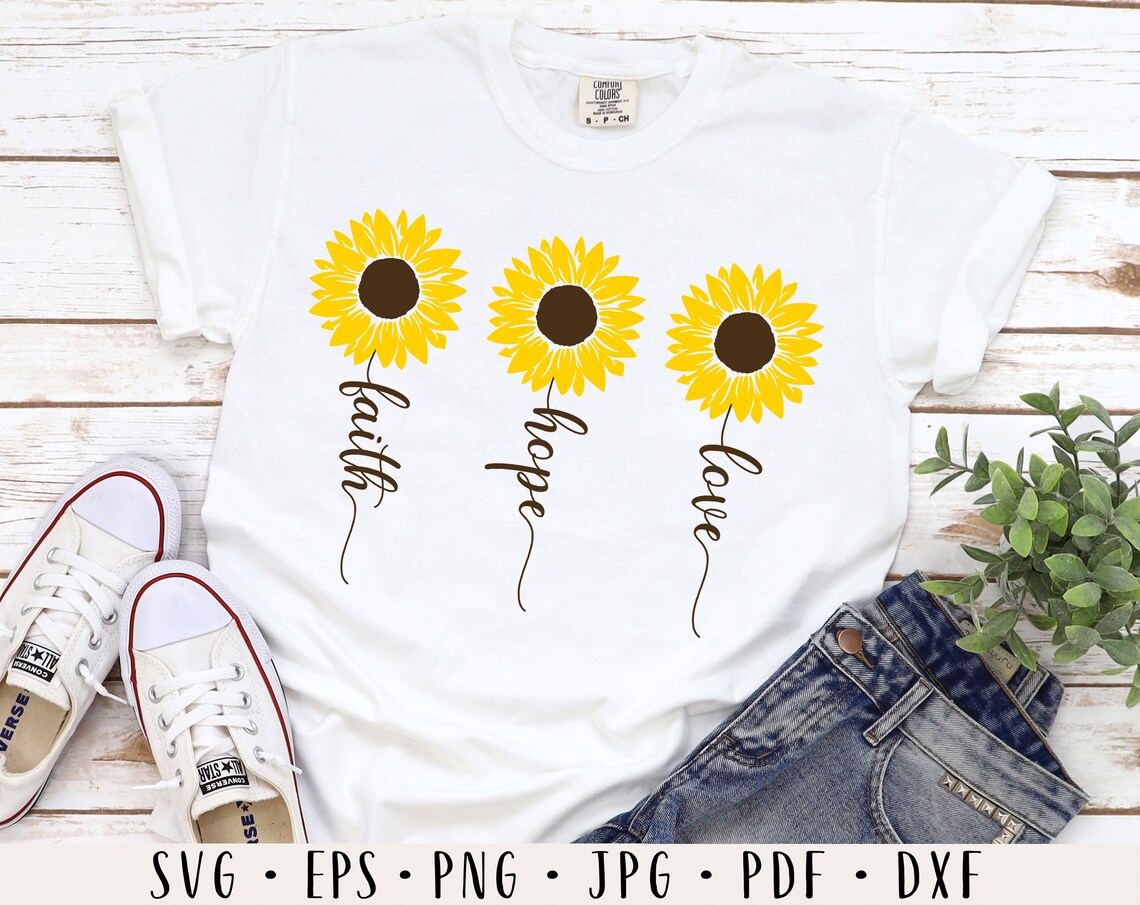 Free Free 333 Faith Hope Love Sunflower Svg SVG PNG EPS DXF File
