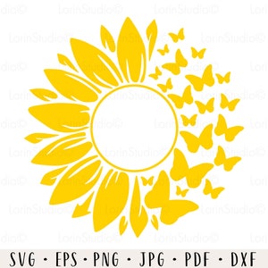 Free Free 266 Butterfly Sunflower Svg SVG PNG EPS DXF File