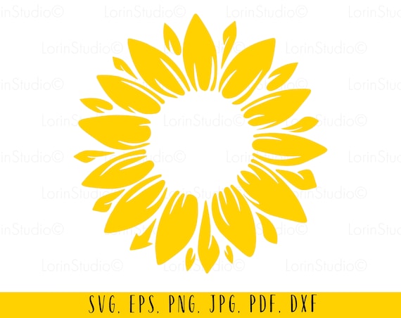 Download Sunflower svg Sunflower decal svg Sunflower png Floral svg ...