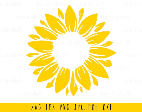 Download Sunflower svg Sunflower decal svg Sunflower png Floral svg ...