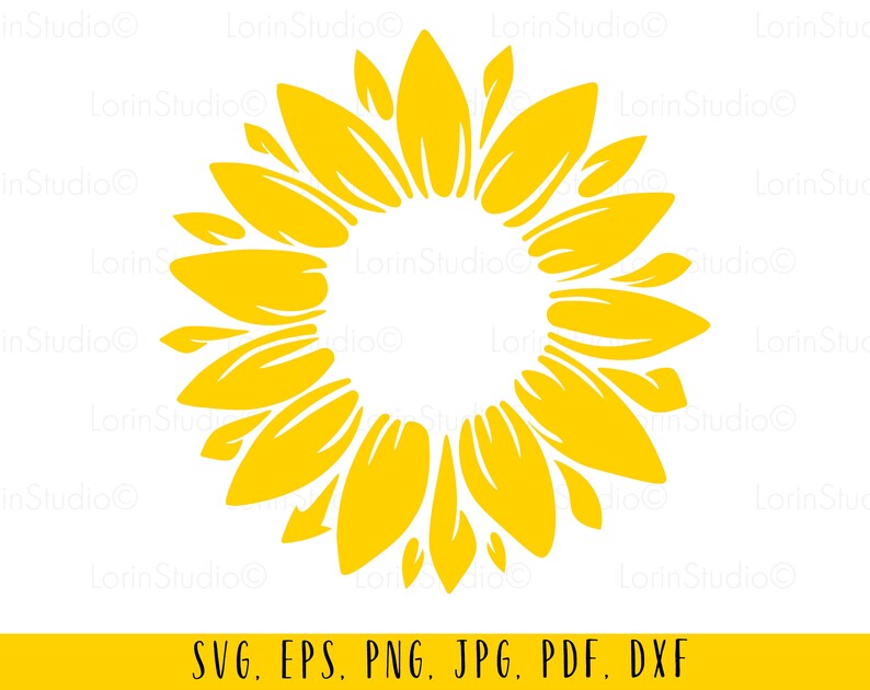 Download Clip Art Sunflower Svg Sunflower Decal Svg Sunflower Png Floral Svg Sunflower Wedding Svg Sunflower Clipart Sunflower Cut File Sunshine Svg Sunflower Art Collectibles