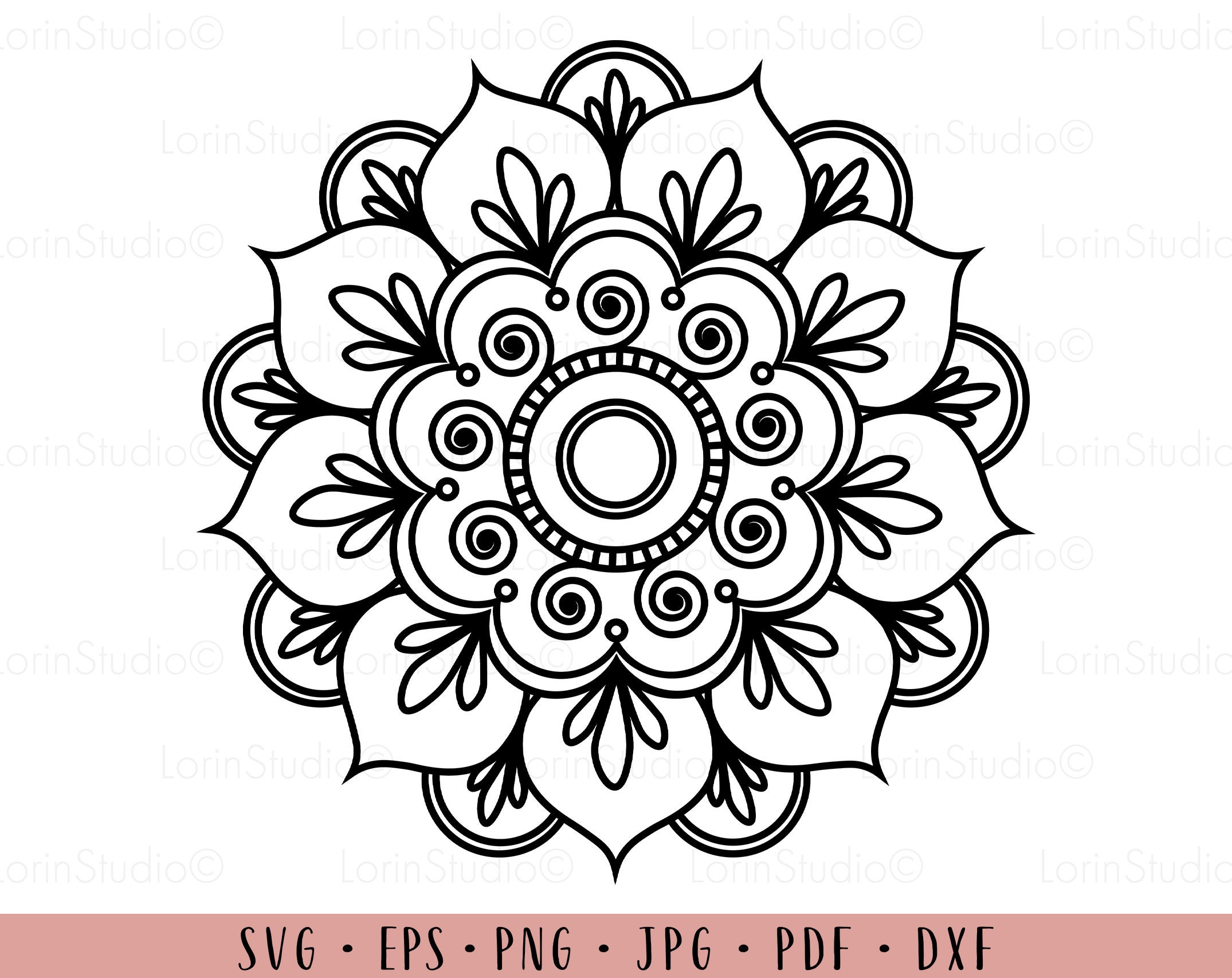 Simple Mandala Shape For Coloring. Vector Mandala Flower . Floral Icon.  Royalty Free SVG, Cliparts, Vectors, and Stock Illustration. Image  162759685.