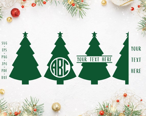 Download Christmas Tree Bundle Svg Christmas Tree Monogram Christmas Etsy