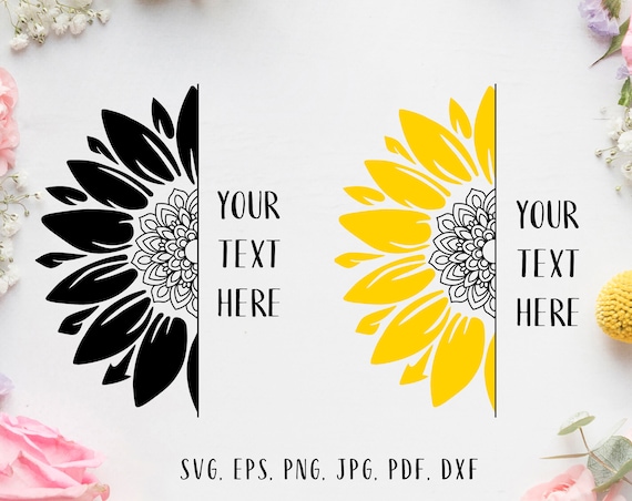 Free Free 127 Monogram Monogram Decal Sunflower Svg SVG PNG EPS DXF File