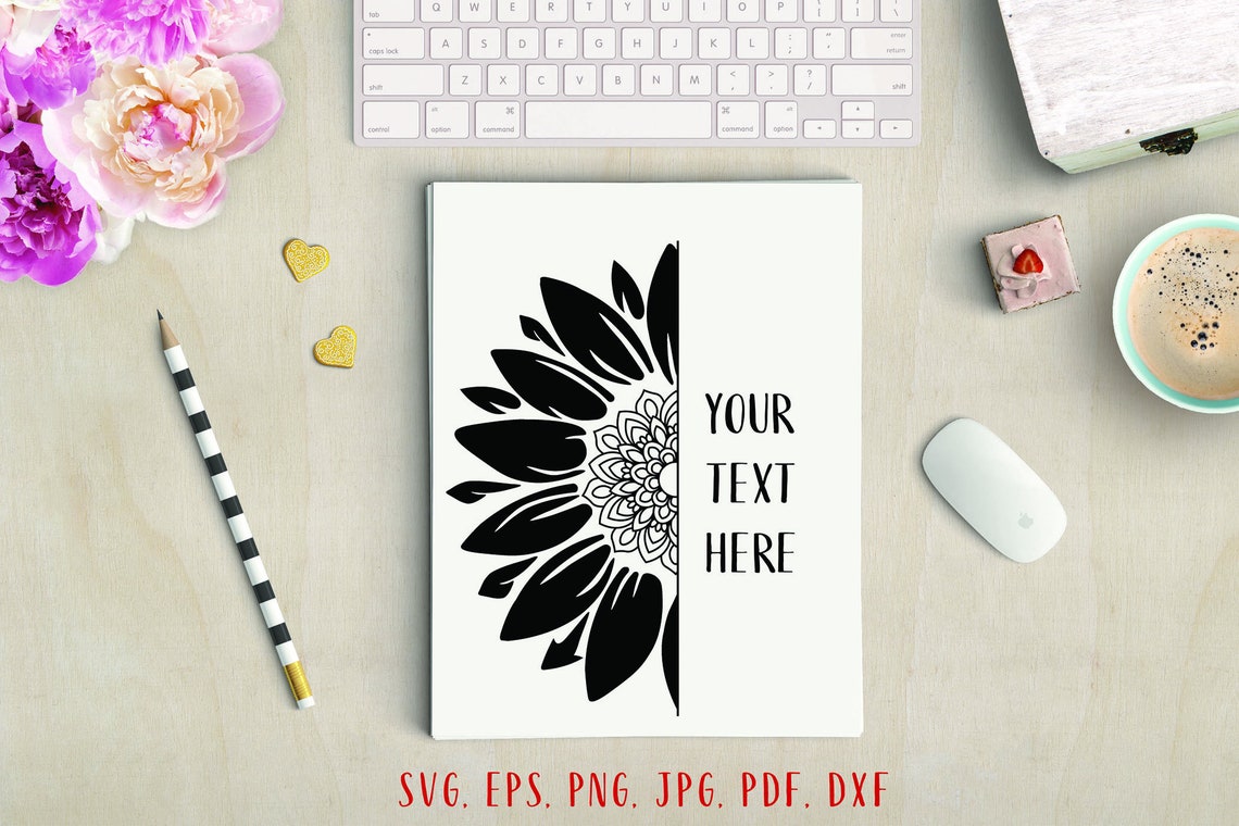 Free Free 201 Half Sunflower Mandala Svg SVG PNG EPS DXF File