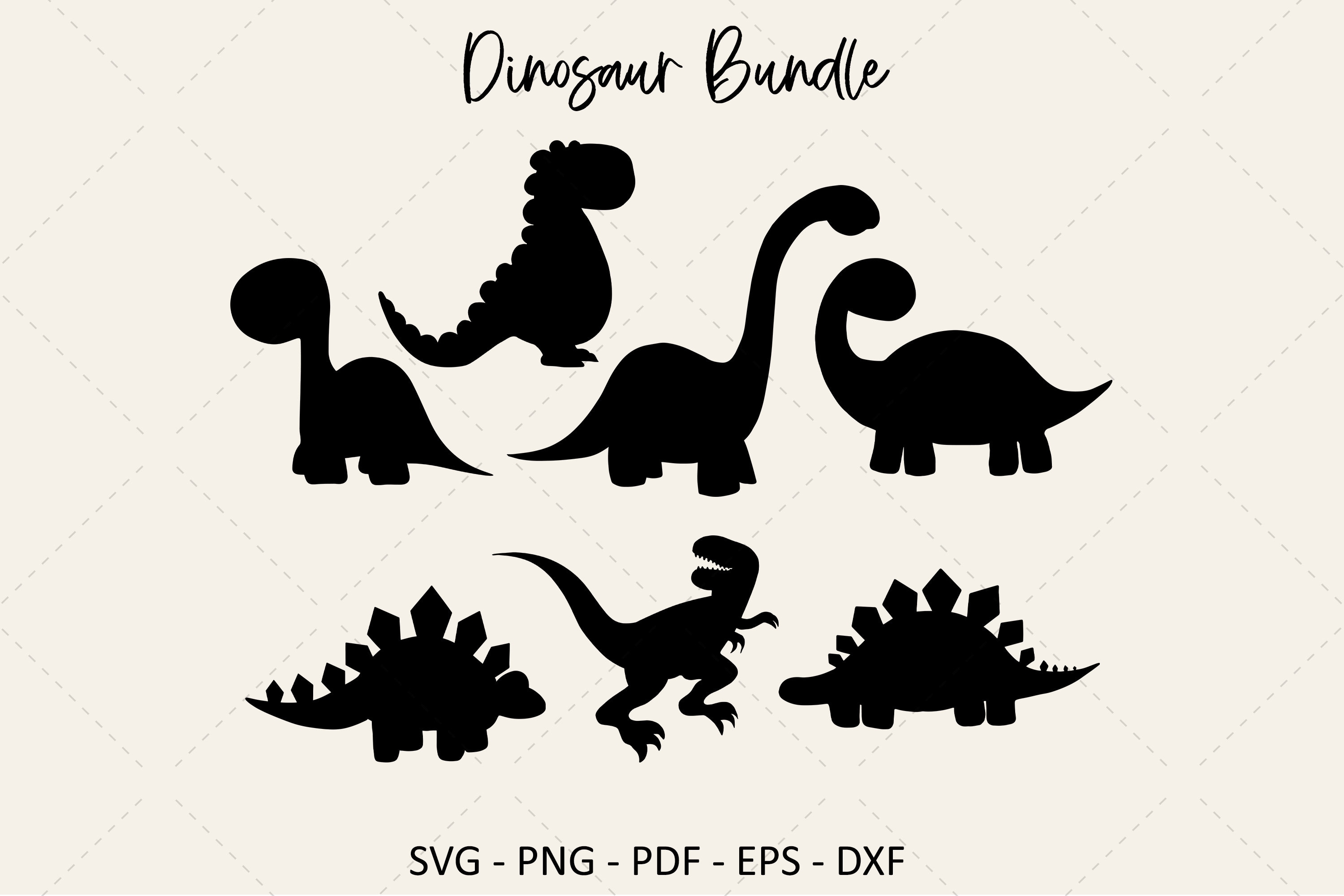 Dinosaur Bundle Svg Dinosaur Cut File Dinosaur Svg Dinosaur Clipart ...