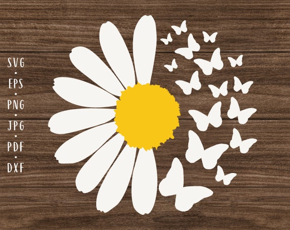 Download Daisy Butterfly Svg Daisy Clipart Daisy Cut File Daisy Svg Etsy