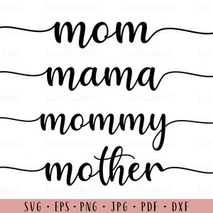 Mütter Tag Bundle Svg Mama Svg Mama Svg Mama Svg Mama Svg Mutter Svg Mutter Tags Zeichen Svg Mütter Tag Shirt Svg Muttertag Geschenk Svg Mama Kalligraphie