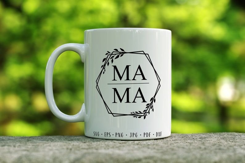 Download Mama floral hexagon Mama svg Mama leaves frame Mama png ...