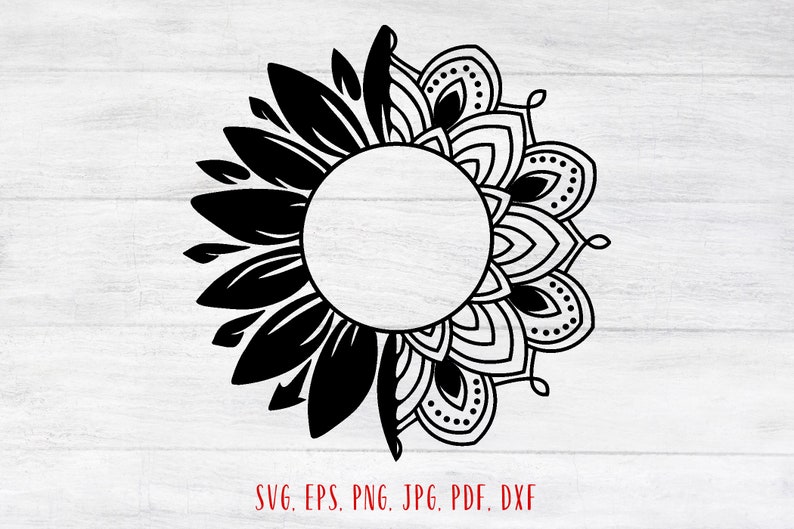 Download Sunflower mandala svg Sunflower cut file Sunflower decal ...