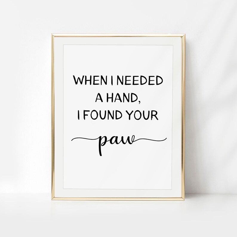 Dog Quote Printable 4 Sizes Dogs Printable Quotes Dog Wall - Etsy