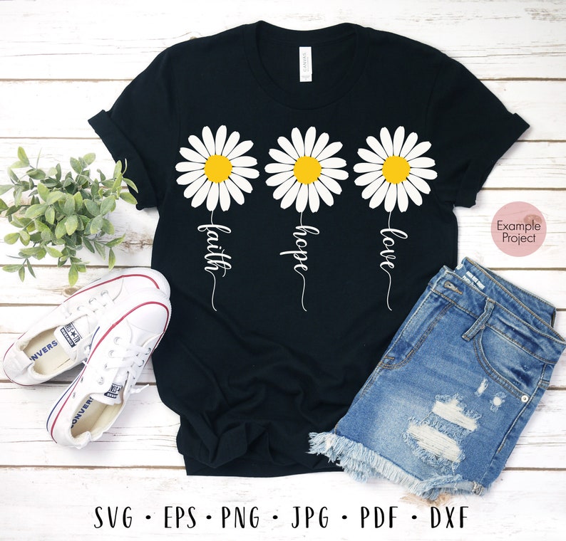 Download Faith hope love svg Daisy bundle svg Daisy svg Flower svg | Etsy