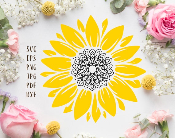 Free Free Sunflower Svg Mandala 121 SVG PNG EPS DXF File