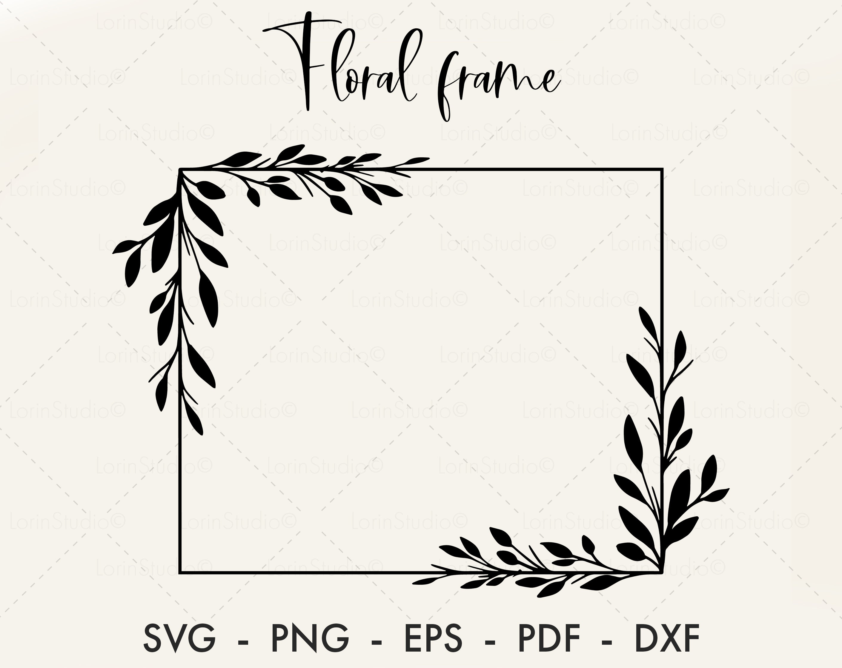 Roses SVG, Flowers Monogram Frames, Rose Graphic by yulnniya · Creative  Fabrica