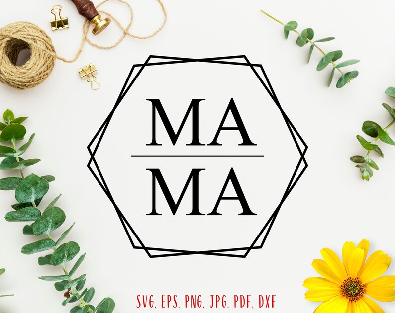 Download Mama svg Mothers day svg Mama clipart Mama hexagon svg ...