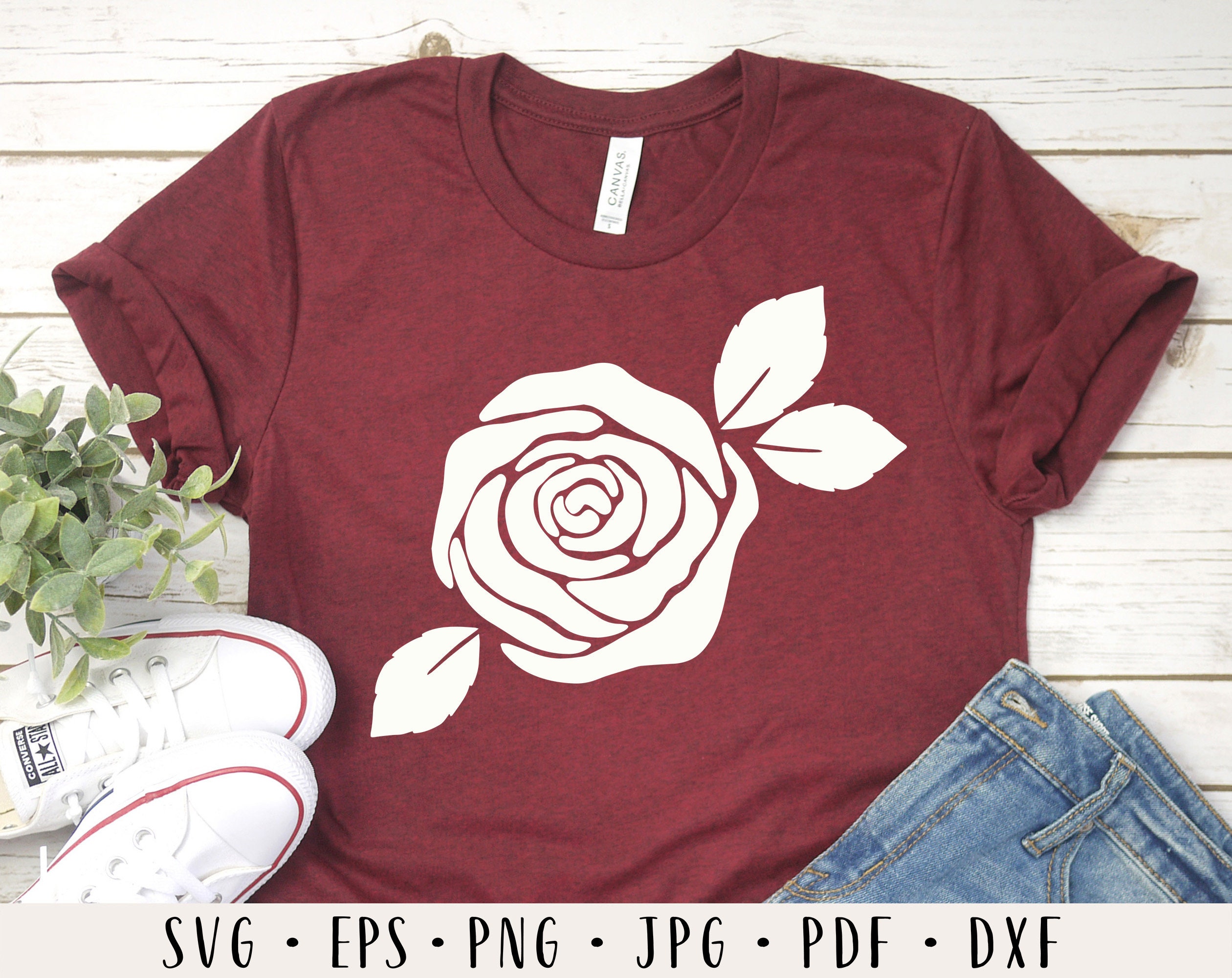 Rose Svg Bundle Rose Cut File Rose Svg Red Rose Svg Flower Svg Rose Png ...