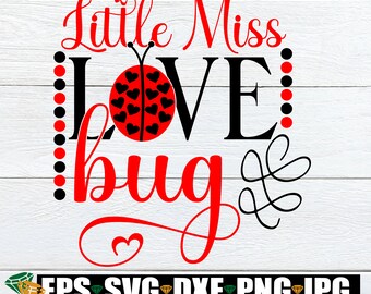 Cute T-ShirtOnesieBodysuit perfect for Valentines day or baby shower Lil Miss Love Bug ShirtOnesie