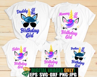 Unicorn Birthday Shirt Svg Etsy