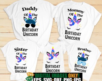Download Unicorn Family Svg Etsy