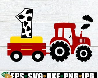 Download Tractor Birthday Svg Etsy
