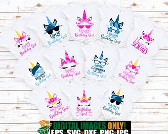Download Unicorn Family Svg Etsy