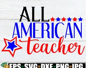 Download All American Teacher Etsy