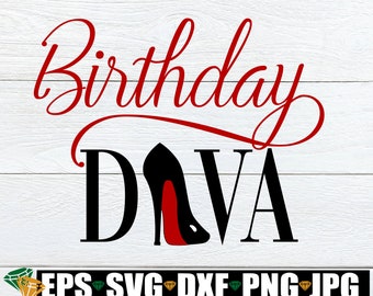 Download Birthday Diva Svg Etsy