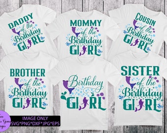 Download Mermaid Dad Svg Png Jpg Dxf Birthday Mermaid Svg Birthday Etsy