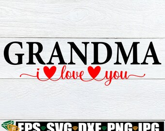 Download I Love Grandma Svg Etsy