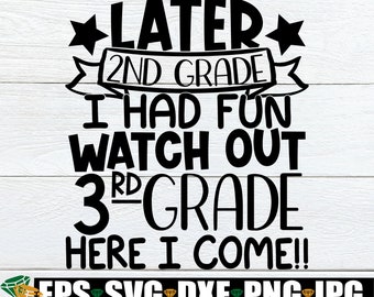 2nd Grade Svg Etsy