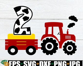 Download Birthday Tractor Svg Etsy