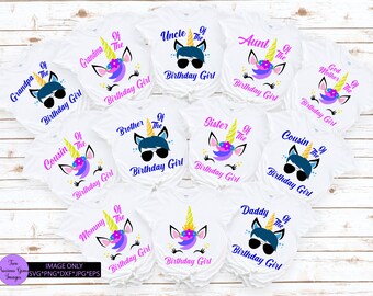 Download Unicorn Birthday Shirt Svg Etsy PSD Mockup Templates
