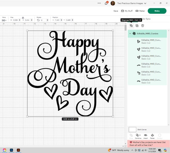Happy Mother's Day svg, Mother's Day svg, Gift For Mom, Mother's Day Cut File, Mom Cut File, Mother's Day Gift svg png, Mom Quote svg png