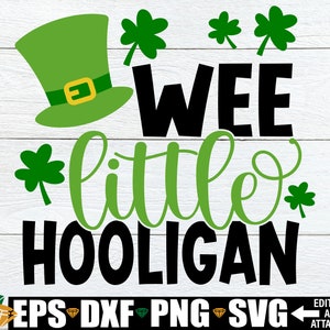 Kleiner kleiner Hooligan, St. Patrick's Day svg, lustiges St. Patrick's Day Shirt SVG, Kinder St. Patrick's Day svg, Jungen St. Patrick's Day svg png