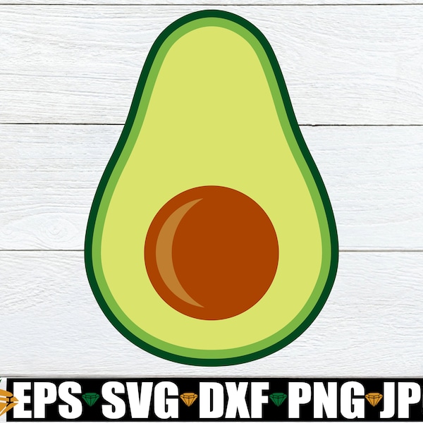 Avocado svg, Avocado png, Avocado Clipart, Guacamole svg, Split Avocado svg png, Avocado With Pit svg png, Food Clipart, Digital Download