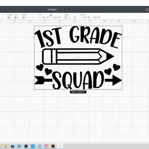 1st Grade Squad, First Grade Squad svg, Matching First Grade Teacher Shirt SVG, 1st Grade Teacher svg, 1st Grade Teacher Squad Shirt svg image 4