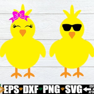 Osterküken svg. Ostern Küken svg, Coole Küken svg, Boy chick svg, Girl Chick svg, Bruder und Schwester Chicks svg, Ostern Clipart