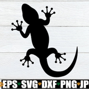 Gecko SVG, Gecko Clipart, Gecko Digital Download, schneidbares Bild, Gecko Schablone Vorlage, svg eps dxf png und jpg Bilddateien enthalten