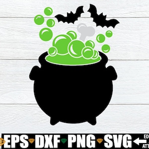 Halloween SVG, Halloween Clipart, Cauldron svg png, Witches Cauldron Clipart svg png, Halloween Cut File, Halloween Witch Cauldron svg png