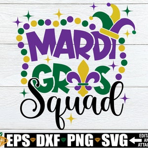 Équipe de Mardi Gras, correspondant Mardi Gras, équipe de Mardi Gras, marche Mardi Gras, chemise du défilé de Mardi Gras SVG, téléchargement numérique de Mardi Gras SVG PNG