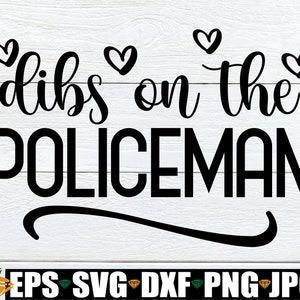 Gravure sur le policier, fiancée à un policier, svg femme de policier, marié à un policier, petite amie du policier svg, image numérique