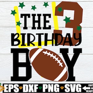Fußball 3. Geburtstag Junge SVG, Fußball Geburtstag SVG, Fußball Geburtstag Junge Shirt, 3
