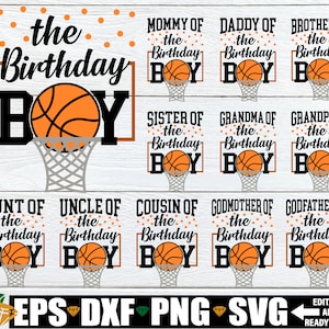Bijpassende basketbal verjaardag SVG, basketbal feestvarken shirts SVG, feestvarken SVG, basketbal verjaardag SVG PNG, basketbal verjaardag PNG