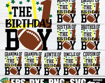 Football Birthday Boy, Matching Family Football 1st Birthday, Matching Family Football Birthday, Matching Football Birthday, 1st Birthday