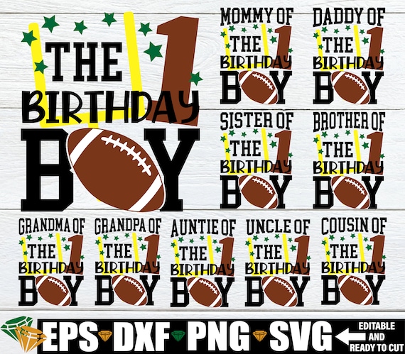 Football Birthday Boy, Matching Family Football 1st Birthday, Matching Family Football Birthday, Matching Football Birthday, 1st Birthday