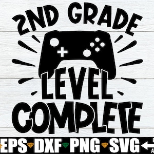 2e leerjaar niveau voltooid, jongens 2e leerjaar afstuderen shirt SVG, 2e leerjaar Grad shirt SVG, 2e leerjaar Grad shirt SVG, vaarwel 2e leerjaar SVG PNG