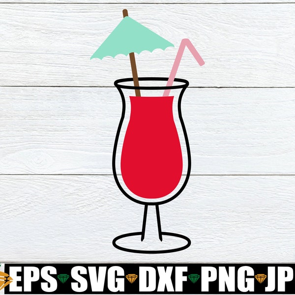 Cocktail svg, Summer Drink Clipart, Alcohol svg, Mixed Drink svg png, Tropical Drink svg png, Cocktail Clipart, Summer svg, Digital Download