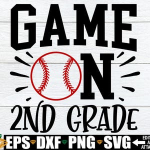 Spiel auf 2.Klasse, zweite Klasse svg png, 2.Klasse SVG Cut File, Erster Tag der zweiten Klasse Shirt Aufbügeln PNG, erster Schultag svg png