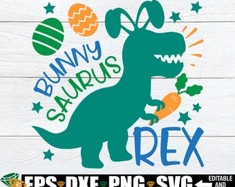 Bunny Saurus Rex svg, Boys Easter svg, Boys Easter Shirt SVG, Kids Easter SVG, Dinosaur Easter Shirt svg, Easter svg, Digital Download